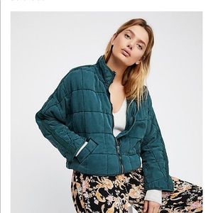 Free People Quilted Dolman Jacket